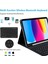 Apple Ipad Air 11 Inç 2024 6.nesil Uyumlu Klavyeli Tablet Kılıf Bluetooth Kalem Bölmeli Standlı M2 Çip 4