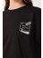 Kadın Bisiklet Yaka Baskılı Oversize T-Shirt 5