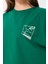 Kadın Bisiklet Yaka Baskılı Oversize T-Shirt 5