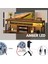 12V Yüksek Parlaklık 4040 Şerit LED Tak Çalıştır Hazır Set, 2 Metre Amber, Çıt Çıt Aç-Kapa Anahtar ve Adaptör Dahil, Gizli Aydınlatma, Mutfak, Tezgah, Dolap İçi ve Ayna İçin 1