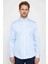 Slim Fit Uzun Kollu Non Iron Mavi Erkek Gömlek 2