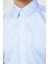 Slim Fit Uzun Kollu Non Iron Mavi Erkek Gömlek 4