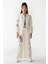 08-14 Yaş Kız Çocuk Ekru Renk Maya Pantolon Ceket Takım 1