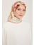 Çiçek Desenli Sura İpek Eşarp 24Ya9129 85 04 1