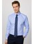 Slim Fit Uzun Kollu Non-Iron Ütü Gerektirmez Mavi Erkek Gömlek 1