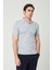 Erkek Polo Buz Mavi Yakalı Tshirt 3