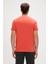 Solid Erkek Kırmızı Yuvarlak Yaka Tişört 3