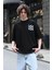 R-5789 I Hate Uncertaınty Baskılı Oversize Tişört 1