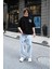 R-5789 I Hate Uncertaınty Baskılı Oversize Tişört 4