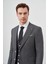 Erkek Siyah Keten Kombinli Slim Fit Takım Elbise 4