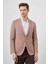 Erkek Tarçın Dokuma Gofre Slim Fit Torba Cep Mono Yaka Spor Ceket 2