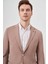 Erkek Tarçın Dokuma Gofre Slim Fit Torba Cep Mono Yaka Spor Ceket 5