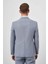 Erkek Lacivert Poliviskon Trend Kruvaze Slim Fit Sivri Yaka Takım Elbise 5