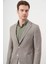 Erkek Haki Dokuma Slim Fit Torba Cep Mono Yaka Spor Ceket 3