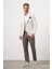 Erkek Bej Dokuma Gofre Slim Fit Torba Cep Mono Yaka Spor Ceket 4