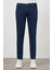 Erkek Lacivert Denim 5 Cep Slim Fit Jean Kot Pantolon 1