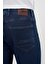 Erkek Lacivert Denim 5 Cep Slim Fit Jean Kot Pantolon 4