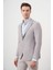Erkek A. Mavi Dokuma Slim Fit Torba Cep Mono Yaka Spor Ceket 1