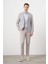 Erkek A. Mavi Dokuma Slim Fit Torba Cep Mono Yaka Spor Ceket 4