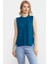 Arkası Uzun Motifli Triko Süveter - Koyu Turkuaz 1