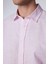 Slim Fit Uzun Kollu Dar Kesim Çizgili Yazlık Keten Doku Erkek Gömlek 4