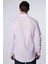 Slim Fit Uzun Kollu Dar Kesim Çizgili Yazlık Keten Doku Erkek Gömlek 5