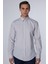 Slim Fit Uzun Kollu Pamuklu Kolay Ütü Gri Erkek Gömlek 2