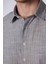 Erkek Slim Fit Dar Kesim Uzun Kollu %100 Pamuk Keten Doku Çizgili Gömlek 4