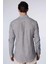 Erkek Slim Fit Dar Kesim Uzun Kollu %100 Pamuk Keten Doku Çizgili Gömlek 5