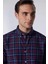 Slim Fit Uzun Kollu Düğmeli Yaka Kareli Pamuklu Kolay Ütü Erkek Gömlek 3