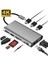 USB Tip C Hub Hdmı Sd/tf Kart VGA RJ45 Ethernet 3.5mm Jack 10IN1 Çevirici Çoklayıcı Adaptör 1