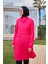 Paraşüt Kumaş Pembe Tam Kapalı Tesettür Mayo M2408 3