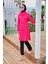Paraşüt Kumaş Pembe Tam Kapalı Tesettür Mayo M2408 4