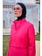 Paraşüt Kumaş Pembe Tam Kapalı Tesettür Mayo M2408 5