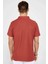 Erkek Slim Fit Dar Kesim Pamuk Armürlü Kiremit Renk Polo Yaka Tişört 5