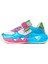 Pink Kız Trend Renkli Tabanlı Cırt Cırtlı Çocuk Sneaker 1