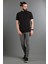 Erkek Siyah Yarım Boğazlı Soft T-Shirt 3