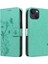 IPhone 14 Için Kılıf Artı Kabartmalı Kelebek ve Kart Yuvası Yüksek Kalite (Yurt Dışından) 1