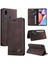 Samsung Galaxy A10S Kickstand Iki Kart Yuvaları Premium Deri Kılıf (Yurt Dışından) 1