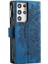 Kırmızı Dikey Çizgili Karbon Fiber ile Samsung Galaxy S21 Ultra Için Kılıf (Yurt Dışından) 5