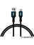 Coral Hızlı Şarj Usb Type A Type-C 120 Cm 3.0a Siyah Kablo Mavi-Siyah Uçlar 2