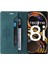 Realme 8i Iki Kart Yuvaları Premium Deri Premium Deri Için Kılıf (Yurt Dışından) 4