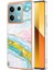 Xiaomi Redmi Için Not 13 5g Ince Tpu Yumuşak Tampon Mermer Desen (Yurt Dışından) 1