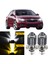Chevrolet Cruze 2008-2016 Uyumlu Mercekli Far Ampulü LED Xenon Çift Renk Sarı-Beyaz Far Şimşek Etkili Csp LED Lamba Uzun Kısa 2 Adet Takım 1