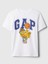 Erkek Çocuk Beyaz Gap Logo Grafikli T-Shirt 1