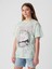 Kız Çocuk Yeşil Batik Desenli T-Shirt 1