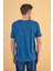Erkek Simon Navy Bisiklet Yaka Cep Detaylı Basic Tişört 4