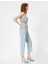 Düz Paça Kot Pantolon Yüksek Bel Cepli - Nora Longer Straight Jeans 1