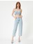 Düz Paça Kot Pantolon Yüksek Bel Cepli - Nora Longer Straight Jeans 2