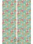 Old Flowers Pattern 4 Desenli Süet Oturma Odası Salon Fon Perde Ekstrafor Büzgü 2 Kanat PRD-1034 3